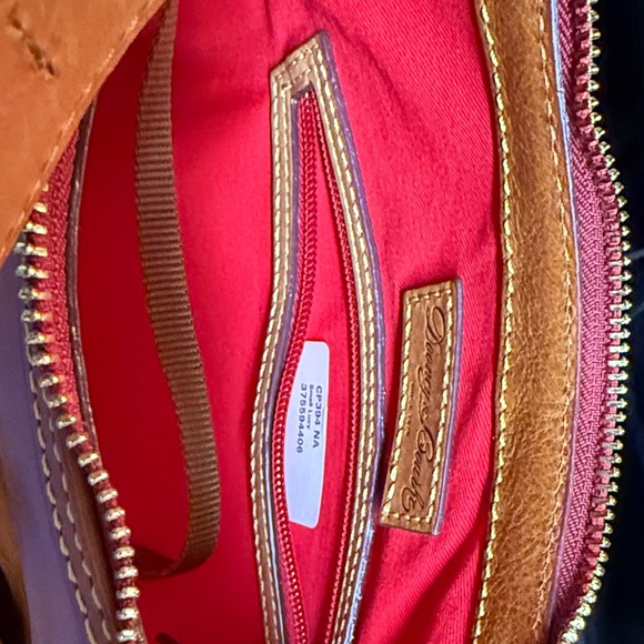 Dooney & Bourke Brown Leather Shoulder Bag - Picture 3 of 7